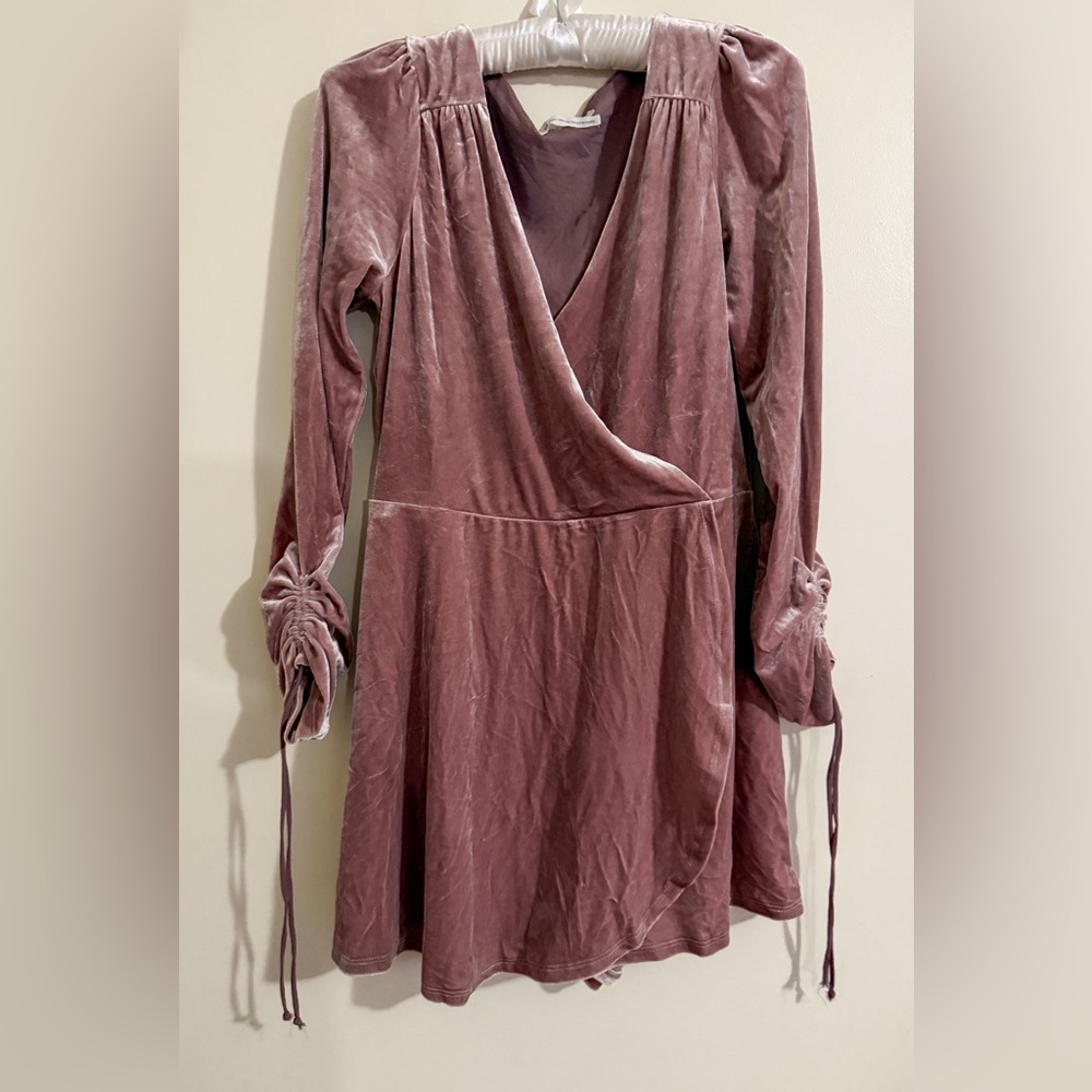 Urban Outfitters Goldmine Velvet Romper